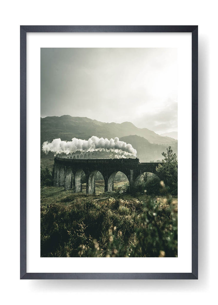 Steam Train In The Mountains