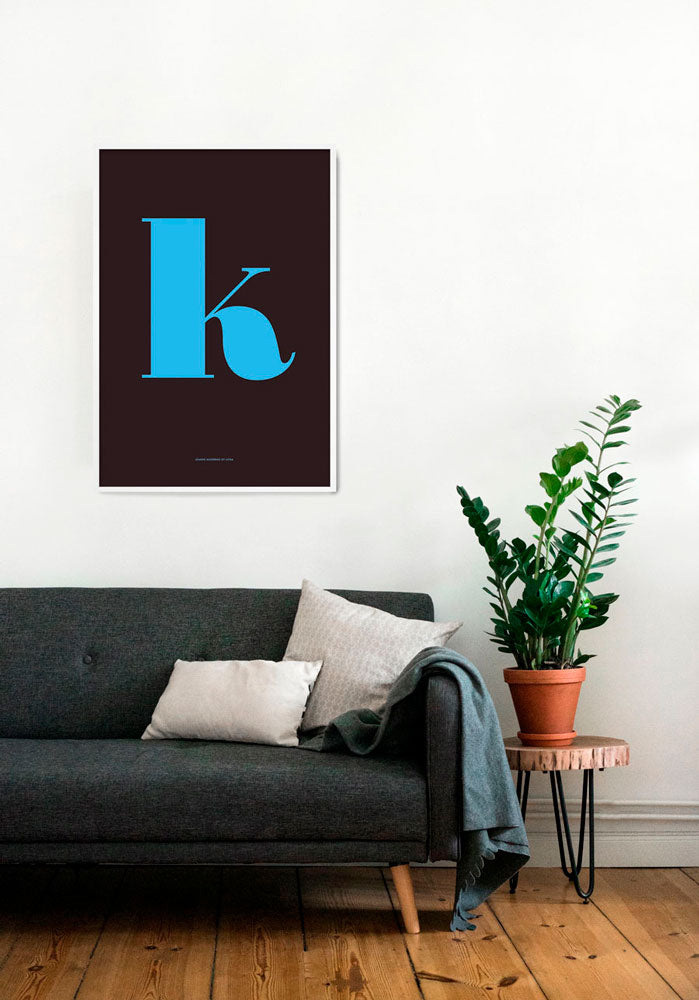 K. Colour Letter Design