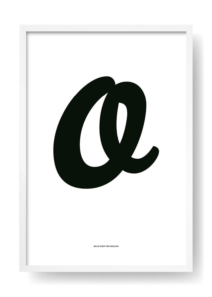 O. Black Design Letter