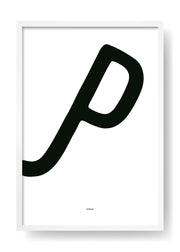 P. Black Design Letter