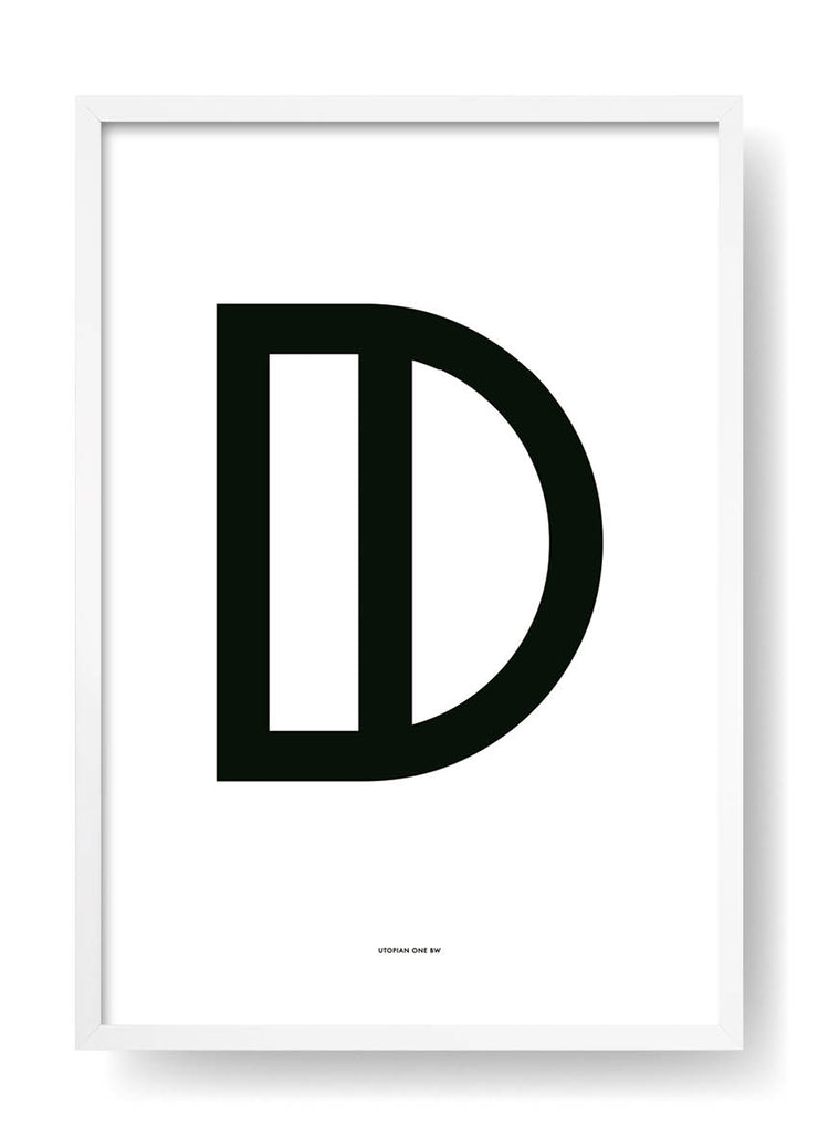 D. Black Design Letter