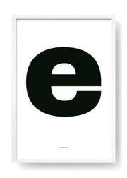 E. Black Design Letter