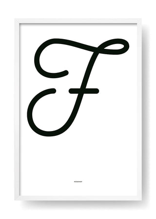 F.Black Design Letter