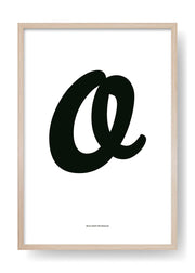 O. Black Design Letter
