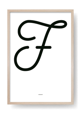 F.Black Design Letter