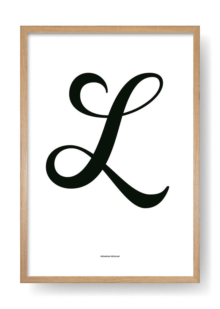 L. Black Design Letter