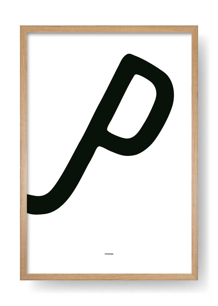 P. Black Design Letter