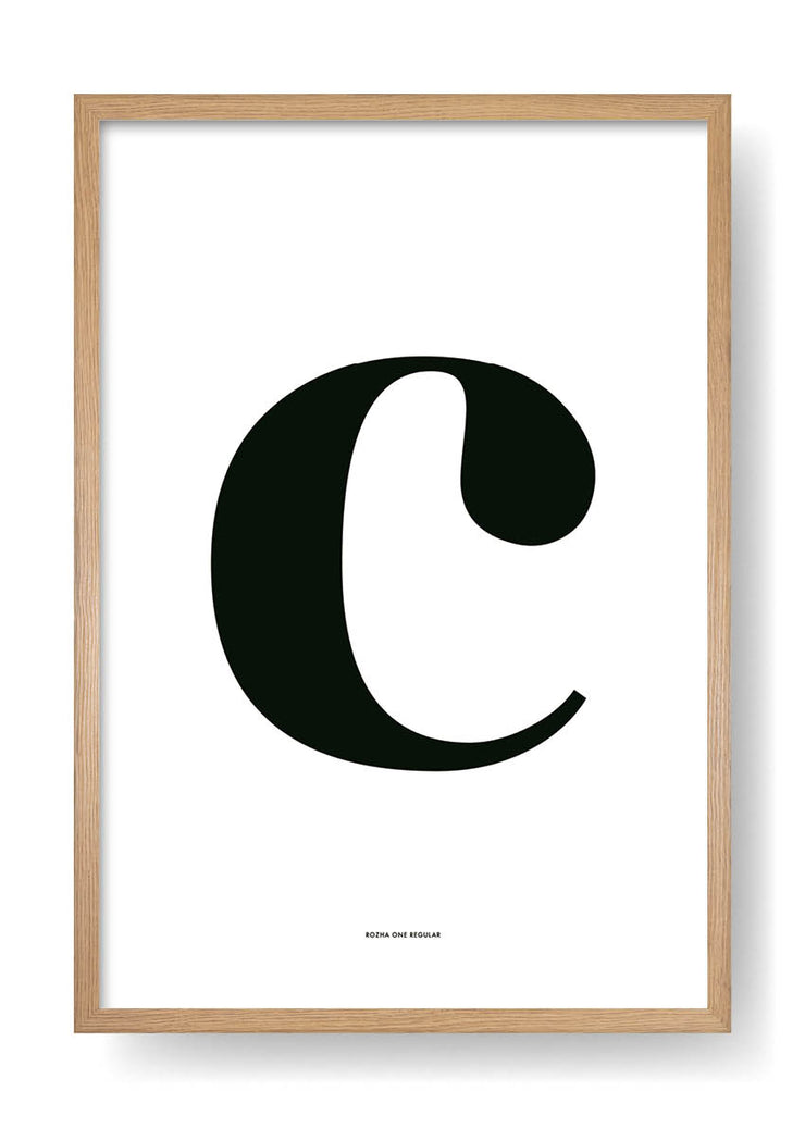C. Black Design Letter