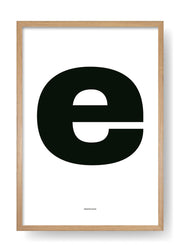 E. Black Design Letter