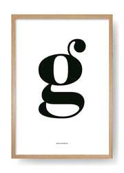 G. Black Design Letter