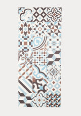 Market Blue Alfombra