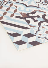 Market Blue Alfombra