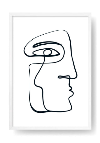 Arte del viso della linea Moai