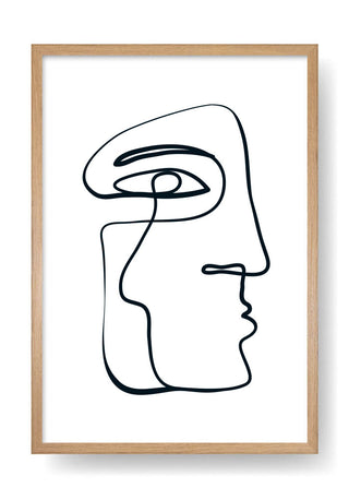 Arte del viso della linea Moai