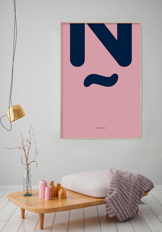 N. Design con lettere a colori