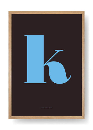 K. Design della lettera a colori