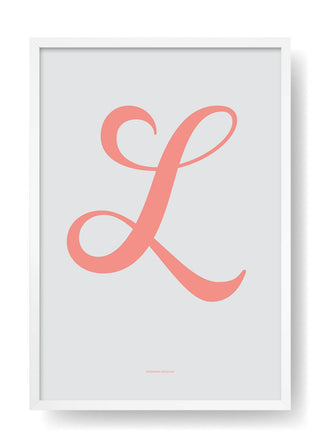 L. Design della lettera a colori