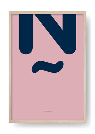N. Design con lettere a colori