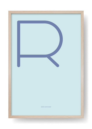 R. Design della lettera a colori