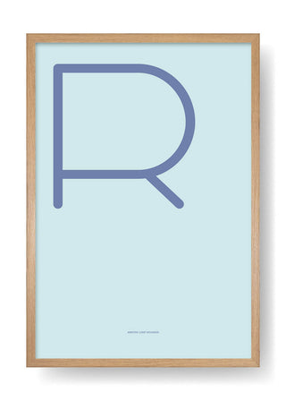 R. Design della lettera a colori