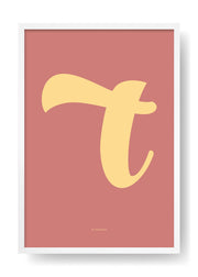 T. Colour Letter Design