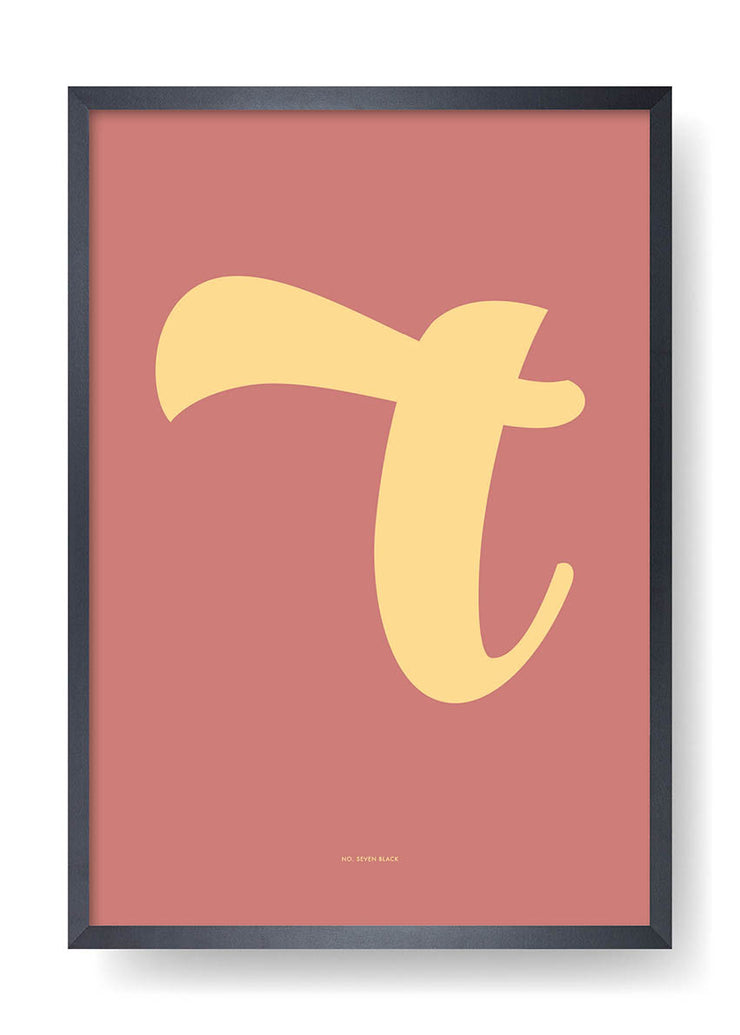 T. Colour Letter Design