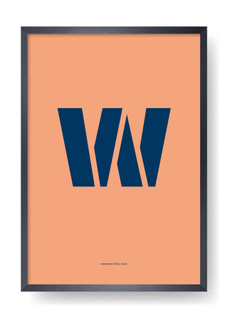 W. Design della lettera a colori