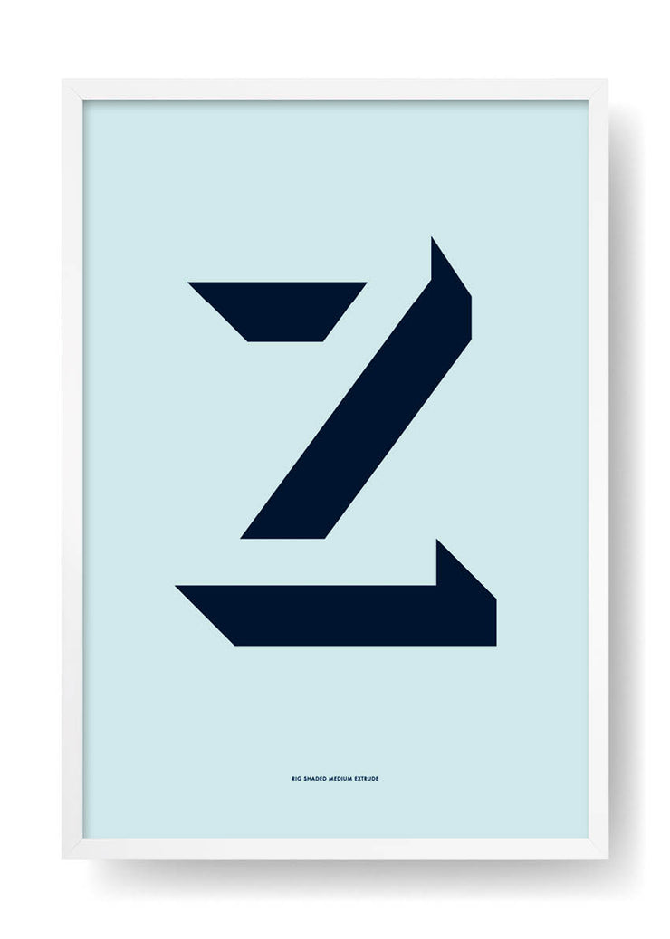 Z. Colour Letter Design