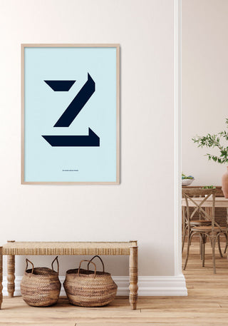 Z. Design della lettera a colori