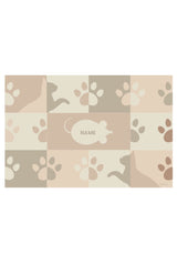 Paws Brown - Alfombrilla para gatos personalizada